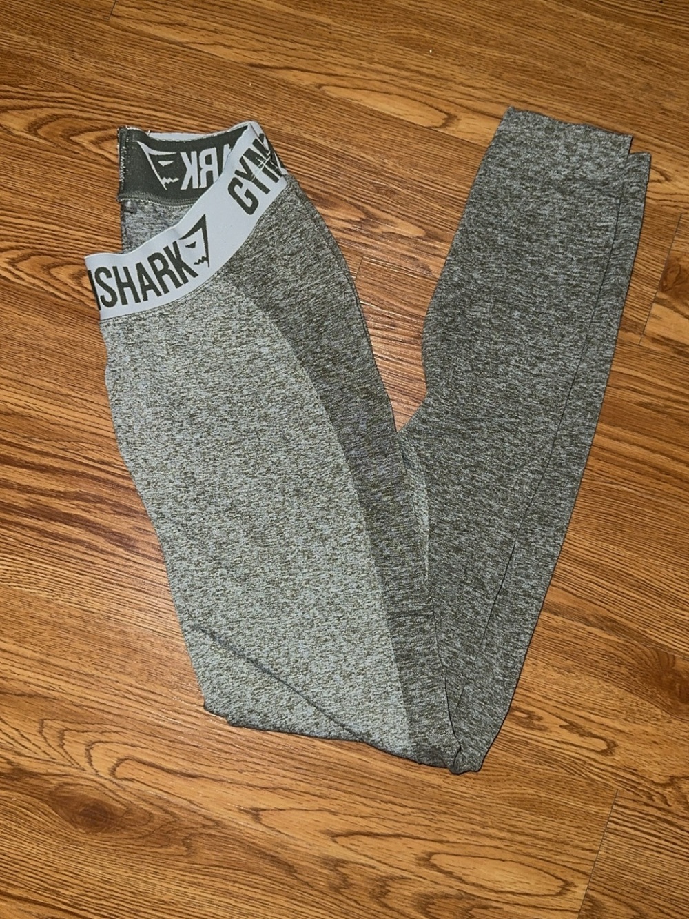 Gymshark grayish green Seamless Workout Leggings with Branded Waistband